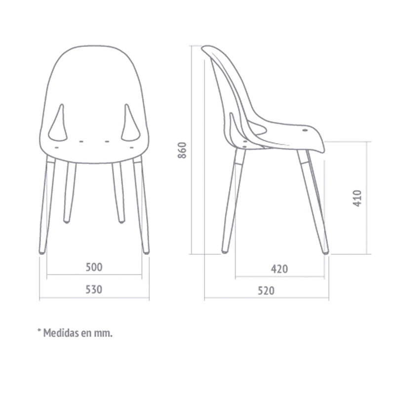 Silla Nina Wood
